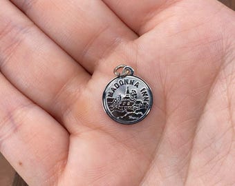 Vintage 925 Sterling Silver &quot;Madonna Inn&quot; California Pendant Bracelet Charm