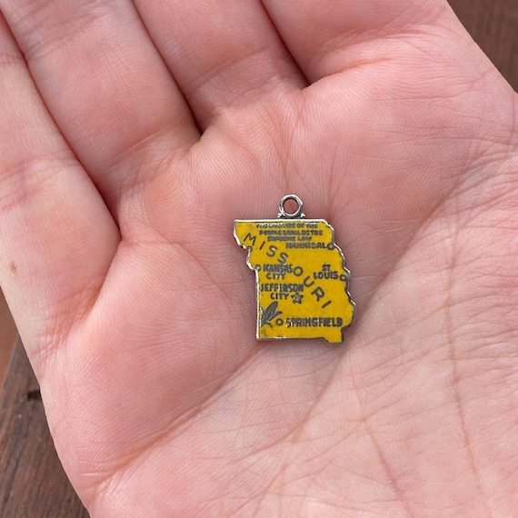 Missouri State Map Charm Pendant - 925 Sterling Silver, Show-Me State Necklace Or Bracelet Charm - View #11