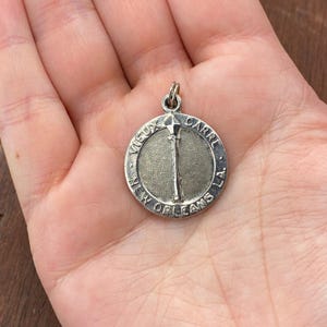 Vintage 925 Sterling Silver &quot;Vieux Carre New Orleans LA&quot; Pendant Bracelet Charm