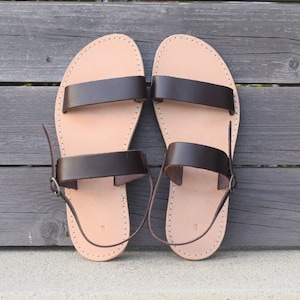 leather sandals women, Greek sandals, flat sandals, summer sandals, Brown sandals, Strappy Sandals, natural leather sandals