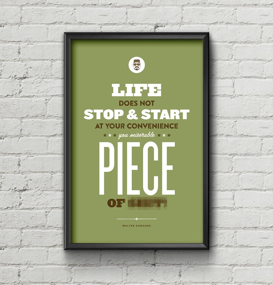 Big Lebowski Poster / Walter Sobchak / MATURE / Quote / - Etsy