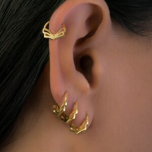 Hoop Earring Set, Gold Small Hoops, Silver Small Hoops, Indian Piercing, Cartilage Earrings, Helix Earrings, Piercing Helix, Hippie Piercing