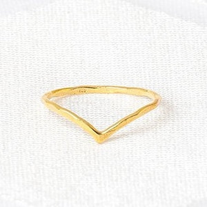 Ring for Women, 14k Gold Ring, Minimalist Gold Ring, Thin Wedding Ring, Minimalist Weddinng Ring, Gold Stacking Ring, Chevron Ring, V Ring