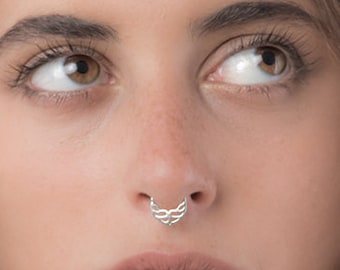 Anneau De Septum Piercing En Acier Inoxydable 316L - Mécanisme Segmenté (clicker) - Doré Ou Argenté - Pour Femme - 9