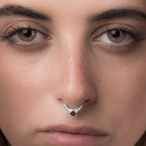 Stone septum jewelry clearance