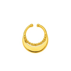Gold Septum Cuff, Fake Septum Ring, Tribal Septum, Faux Septum Jewelry, Fake Nose Ring, Fake Piercing
