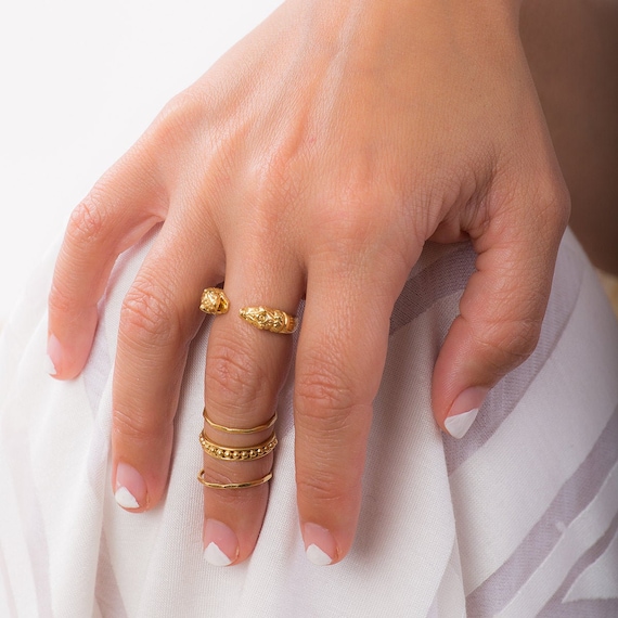 Dragon Ring Gold Ring for Women Openn Ring Gold Plated Dragon