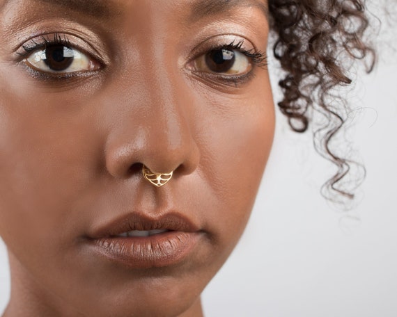 Longita Fake Nose Ring Hoop Fake Nose Piercing Fake India | Ubuy