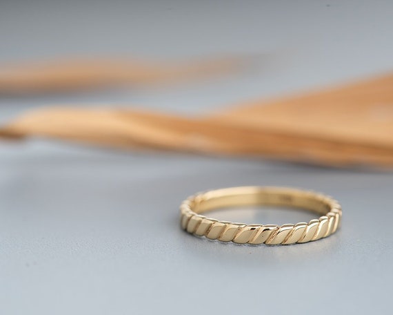 Ring for Women 14k Gold Ring Minimalist Gold Ring Thin | Etsy