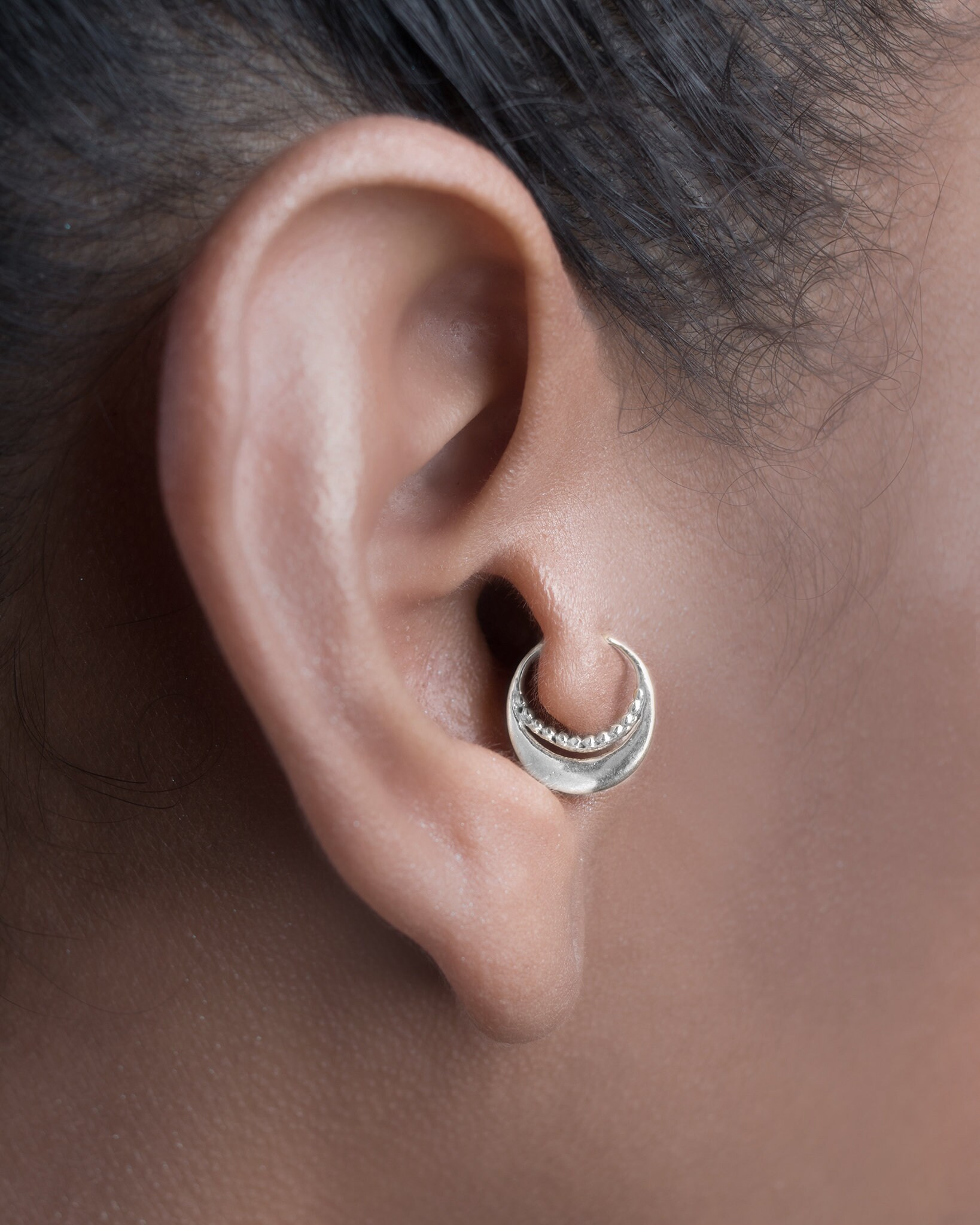 Daith Hoop, Sterling Silver Daith, Piercing Daith, Helix Earring, Upper ...