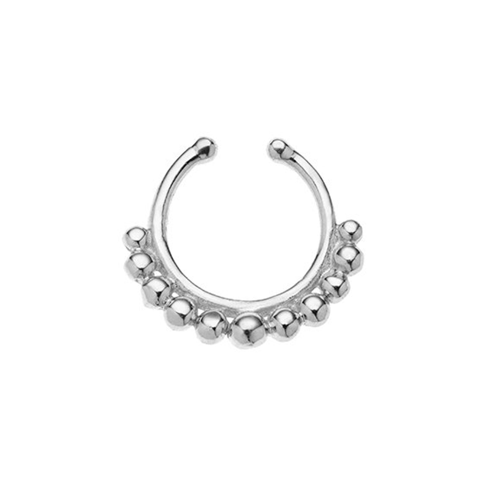 Fake Septum Ring Sterling Silver Septum for Non Pierced Nose Etsy Israel