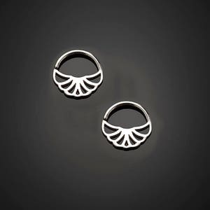 Gold Hoop Earrings, Sterling Silver Hoops, Small Indian Earrings, Tribal Jewelry, Gift for Her