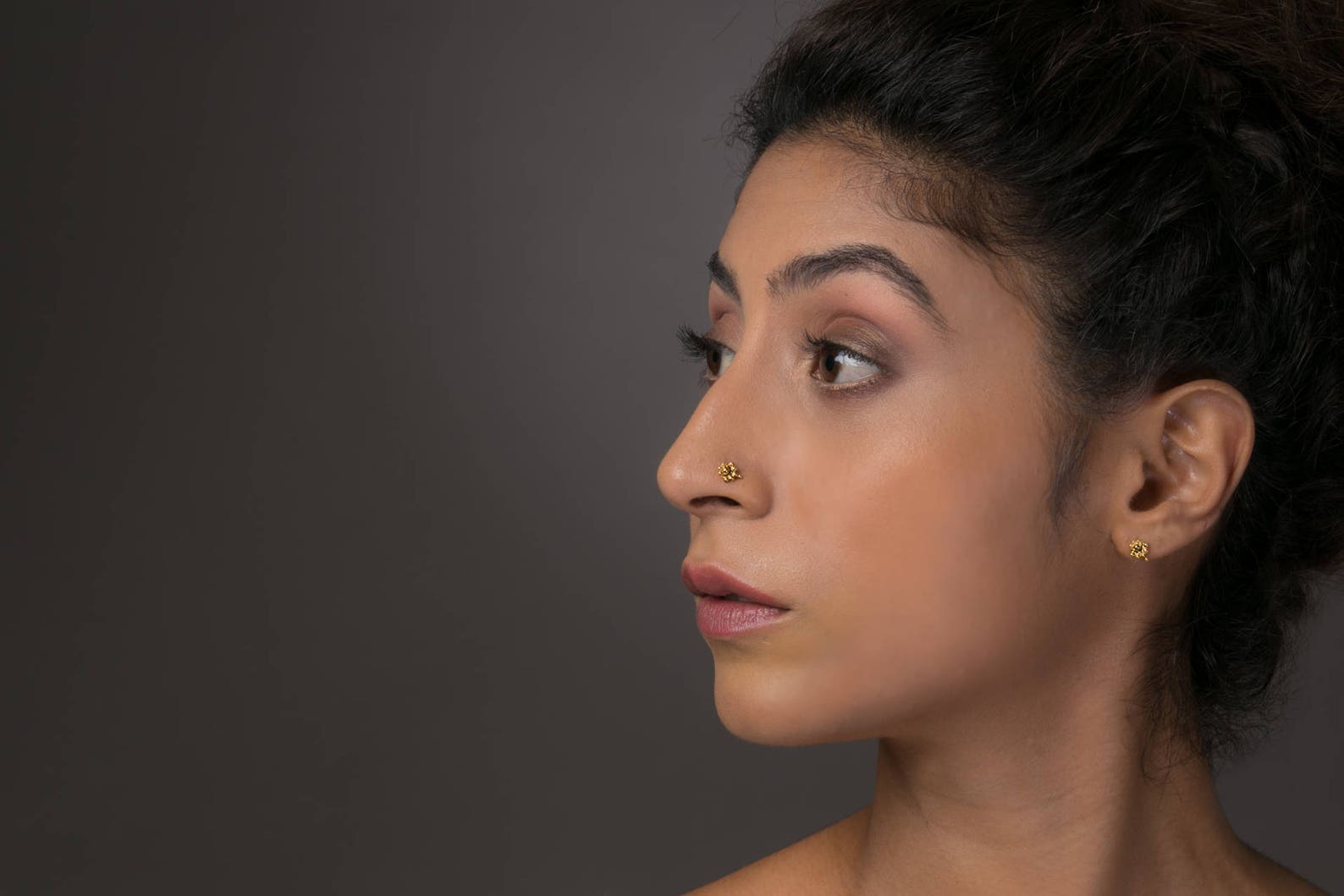 Gold Nose Stud Nose Screw Nose Piercing Indian Nose Stud Etsy