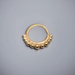 14K Gold Daith Earring, Cartilage Piercing, Helix Tragus Rook Piercing, 18G Indian Jewelry, Gift For Her