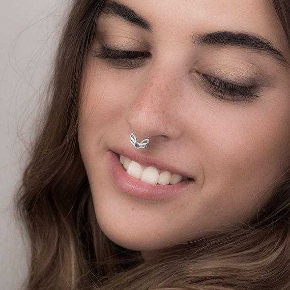 Fake septum shop piercing target