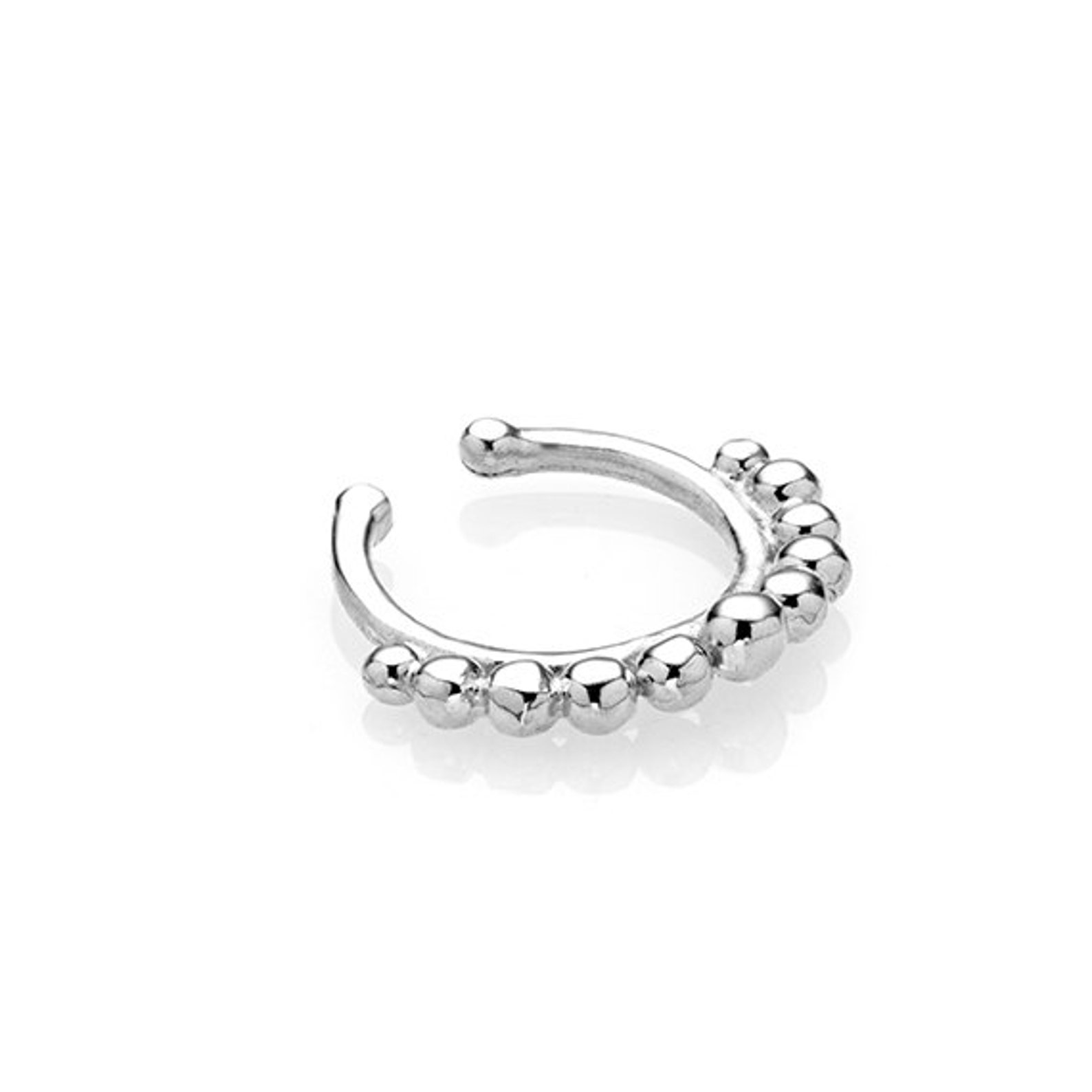 Fake Septum Ring Sterling Silver Septum for Non Pierced Nose Etsy Israel