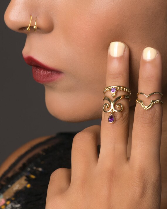 Boho Knuckle Rings Silver Knuckle Ring Set Gold Knuckle Ring Set Midi Ring Set Boho Midi Rings Boho Chic Stacking Rings Set of 2 Rings Etsy