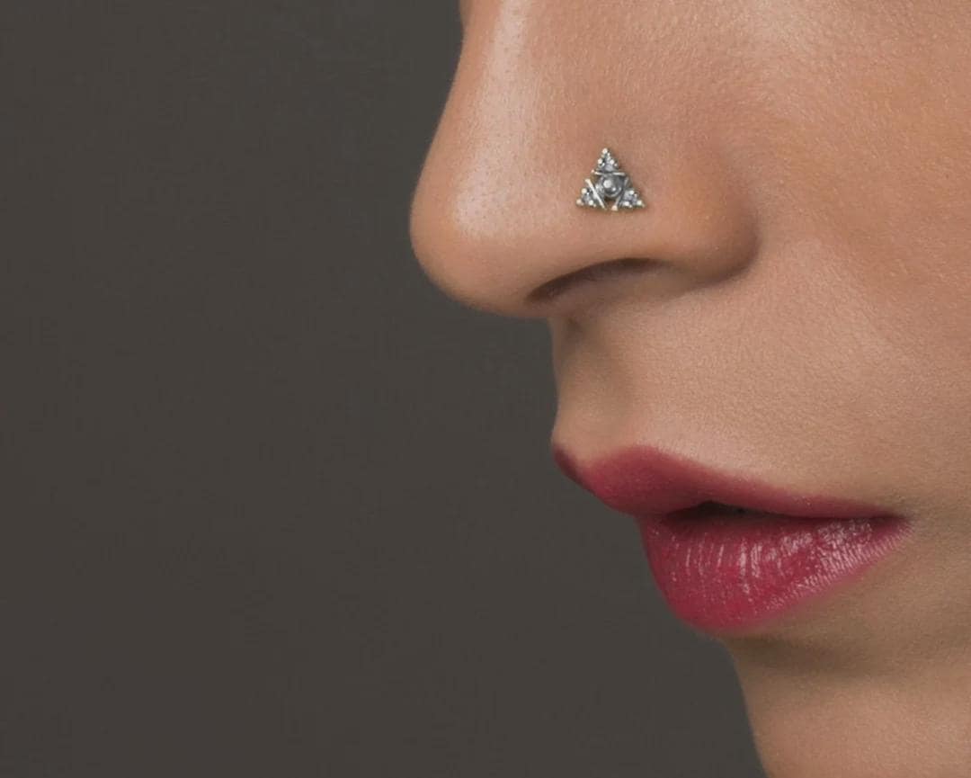 Buy Nose Stud, Unique Nose Stud, Silver Nose Stud, Silver Nose