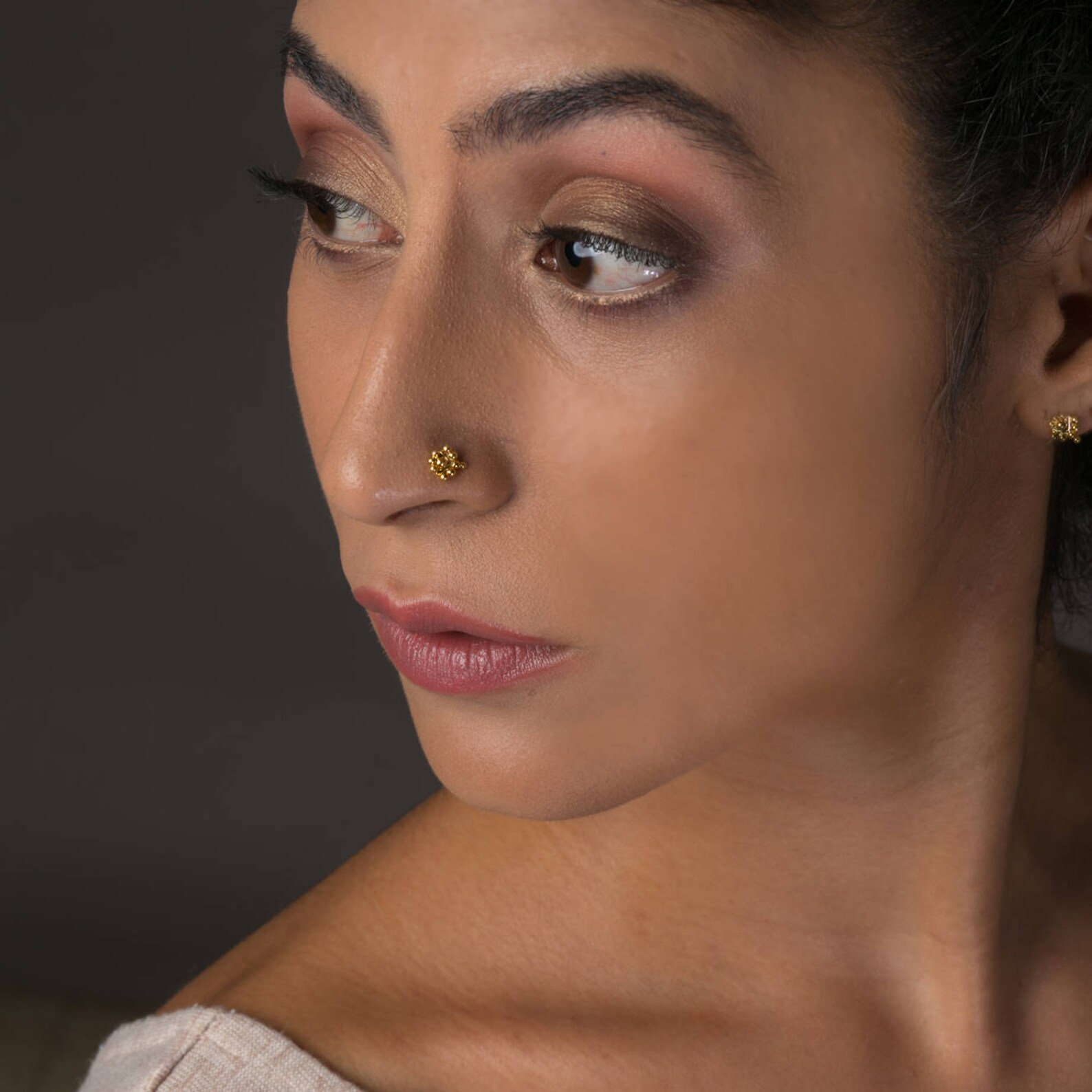 Gold Nose Stud Nose Screw Nose Piercing Indian Nose Stud Etsy