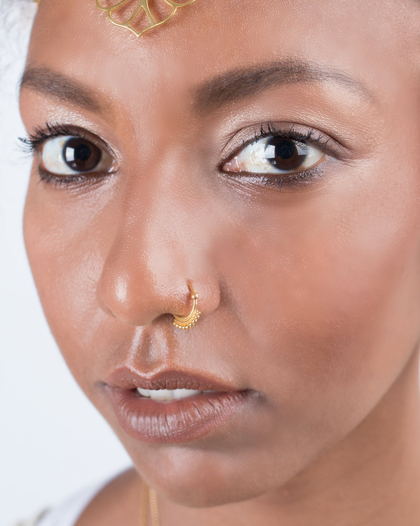 Lot De 3 Créoles Piercing Nez Ou Oreille – Décor Différent Sur Chaque, Neuves Avec étiquettes