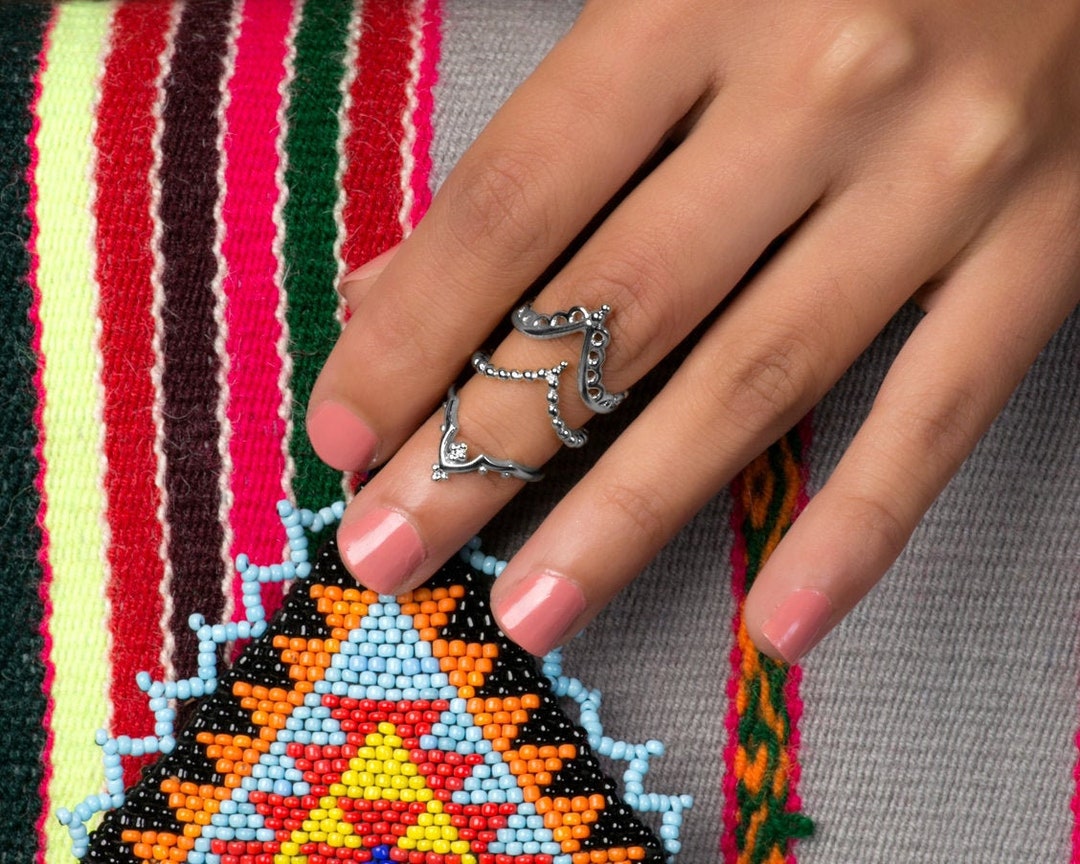 Boho Rings Boho Ring Set Stacking Ring Set Boho Midi Rings Etsy