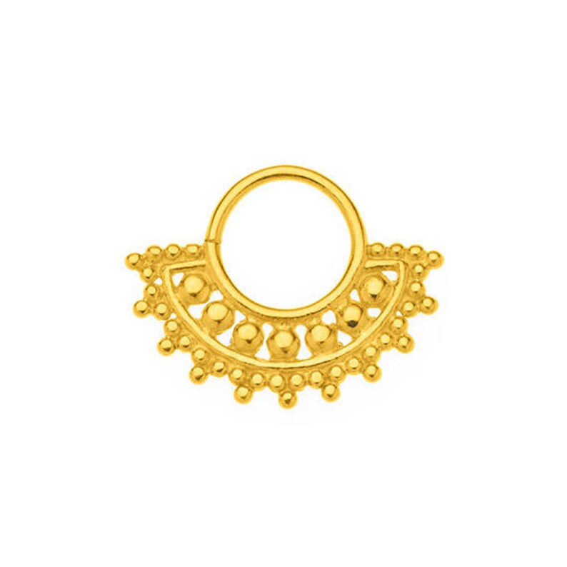 Tribal Piercing Indian Jewelry Indian Piercing Gold Septum Etsy