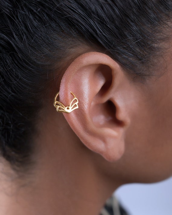 Miniature Arch Diamond Ear Cartilage Piercing Stud LENA COHEN