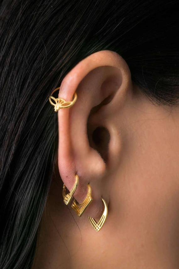 Tragus Piercing Gold Tragus Earring Cartilage Hoop Helix -  Norway
