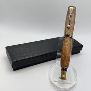 RB01 - Spalted Maple Rollerball Pen: Wood Turned, One-of-a-Kind Gift