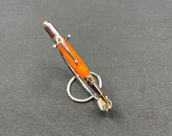 Beautiful Art Deco Style Spalted Wood Pen