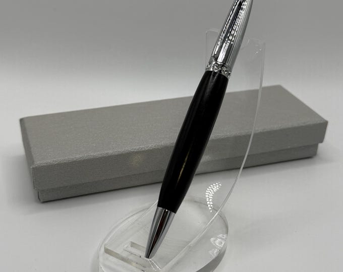 DCH05 - Ebony Wood Dutchess Pen with Faux Crystals