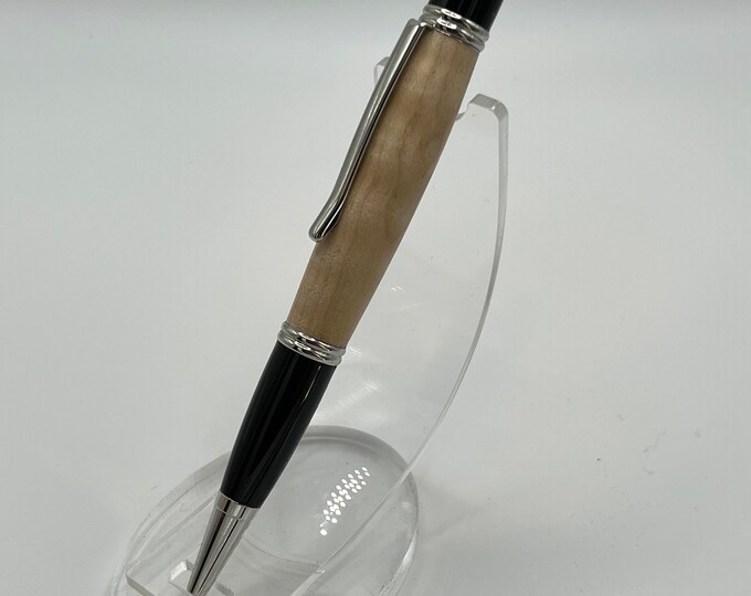 01GC - Beautiful American Holly Wood Click Pen. Includes free gift box!