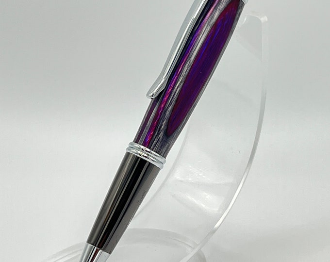 Unique Multi-Color Laminated Wood Executive Pen.