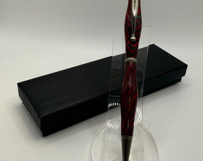 Handmade Colorful Wood Pen - Unique Laminated Design