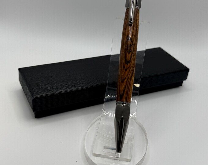 Bocote Wood Click Pen, One-of-a-Kind Gift