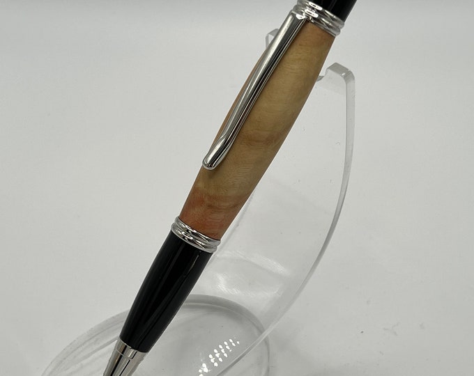01GC - Beautiful Teak Wood Click Pen. Includes free gift box!