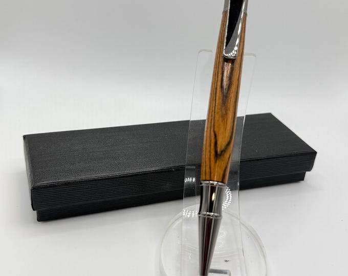 Bocote Wood Twist Pen – Handmade Manhattan Style