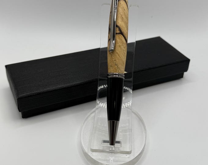 Spalted Tamarind Wood Pen, Handmade Executive Gift