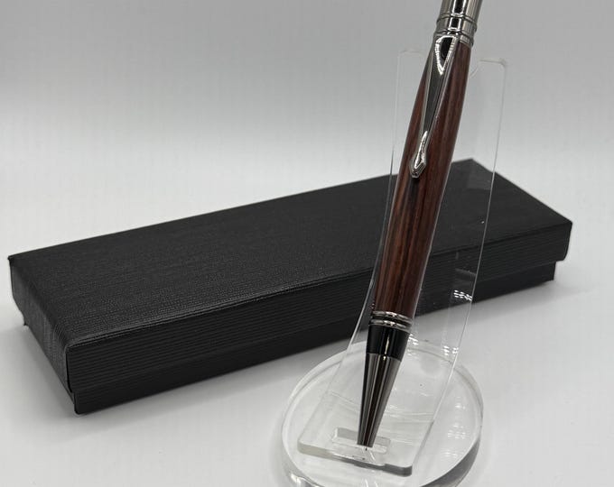 Kingswood Ink Pen, Handmade Wood Turned Pen with Gift Box