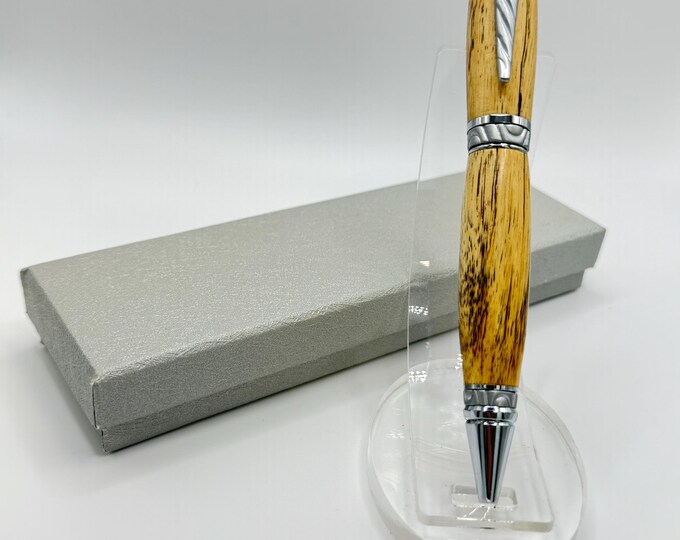CIG03 - Spaulted Tamirind Cigar Style Wood Pen. Great Executive Gift!