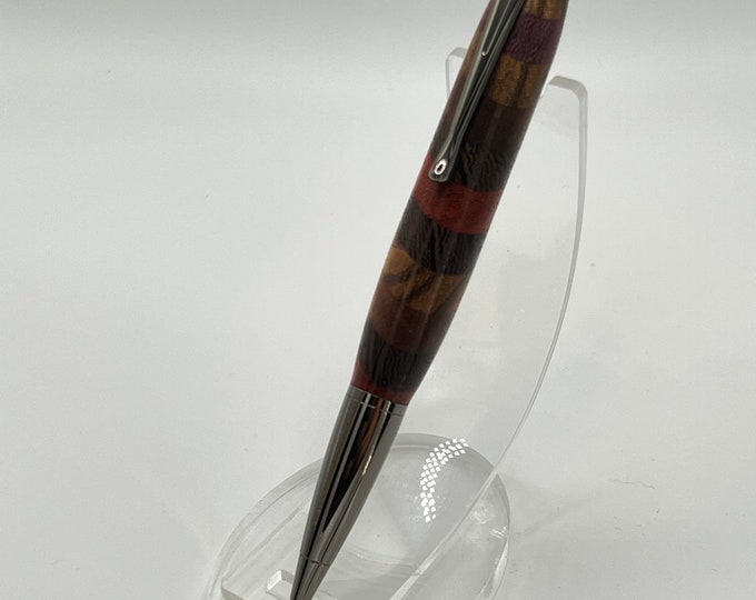 01GC - Cool Segmented Colorful Wood Click Pen