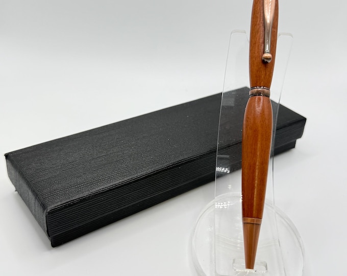 SLM02 - Mahogany Wood Ink Pen - Great Graduation, Promotion or Birthday Gift!