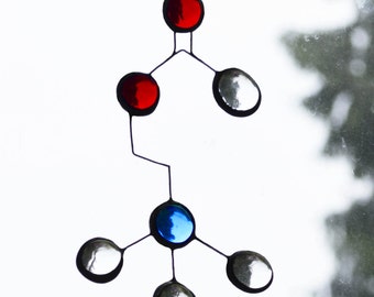 Stained Glass Suncatcher - Acetylcholine