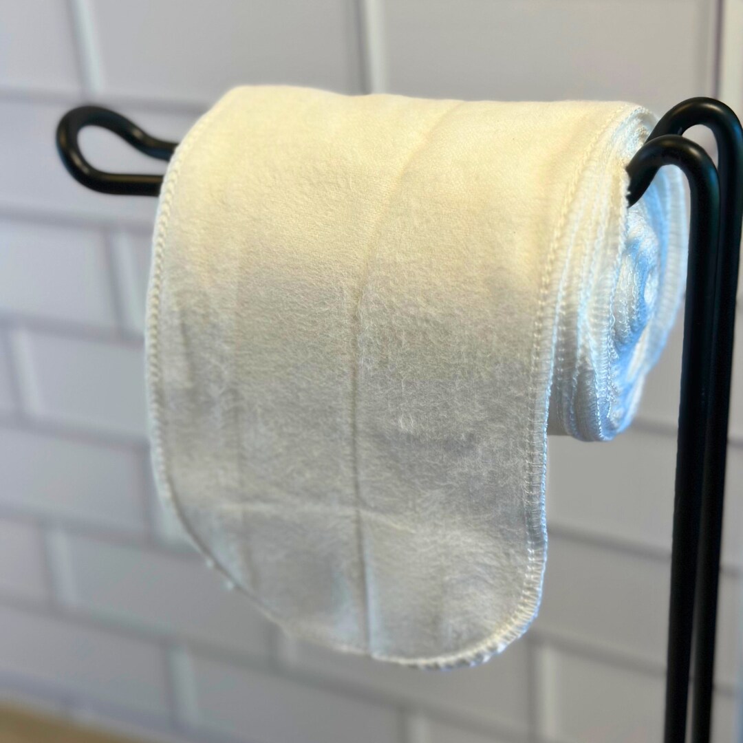 24 White Reusable Toilet Paper Paperless Toilet Roll Toilet Etsy