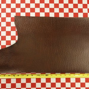 Horween brown chromexcel roughneck print leather hide 6 oz. 22.5&quot;x12&quot; 1st. qlty