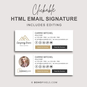 Anklickbare Html-Signatur mit Social Media Icons und Buttons, benutzerdefinierte Gmail-Signatur, benutzerdefinierte E-Mail-Signatur, E-Mail-Signatur mit Buttons