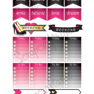 Diva Faves Everyday Series Printable Planner Stickers for the Classic MAMBI Happy Planner image 5