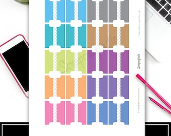 Tab Brights Printable and Silhouette Cut File