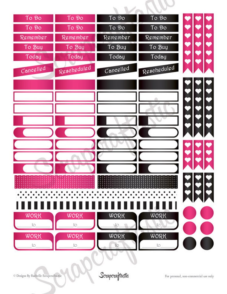 Diva Faves Everyday Series Printable Planner Stickers for the Classic MAMBI Happy Planner image 2