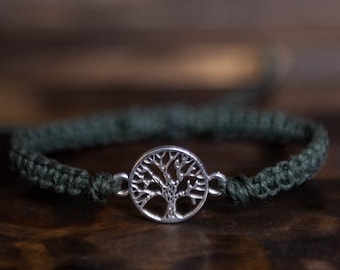 Tree of Life Hemp Adjustable Bracelet